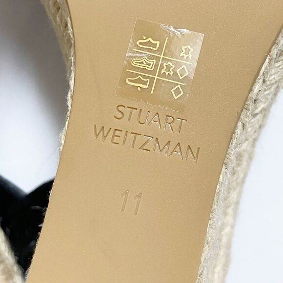 NEW Stuart Weitzman Teddi Espadrille Wedge Sandal size 11 - Picture 8 of 10